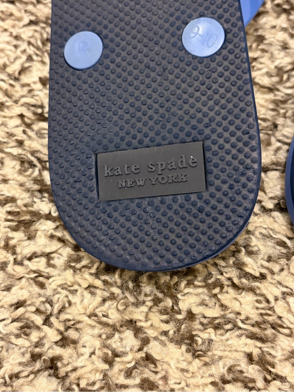 kate spade Feldon Blue Butterfly Flip Flop Sandals - Picture 7 of 7